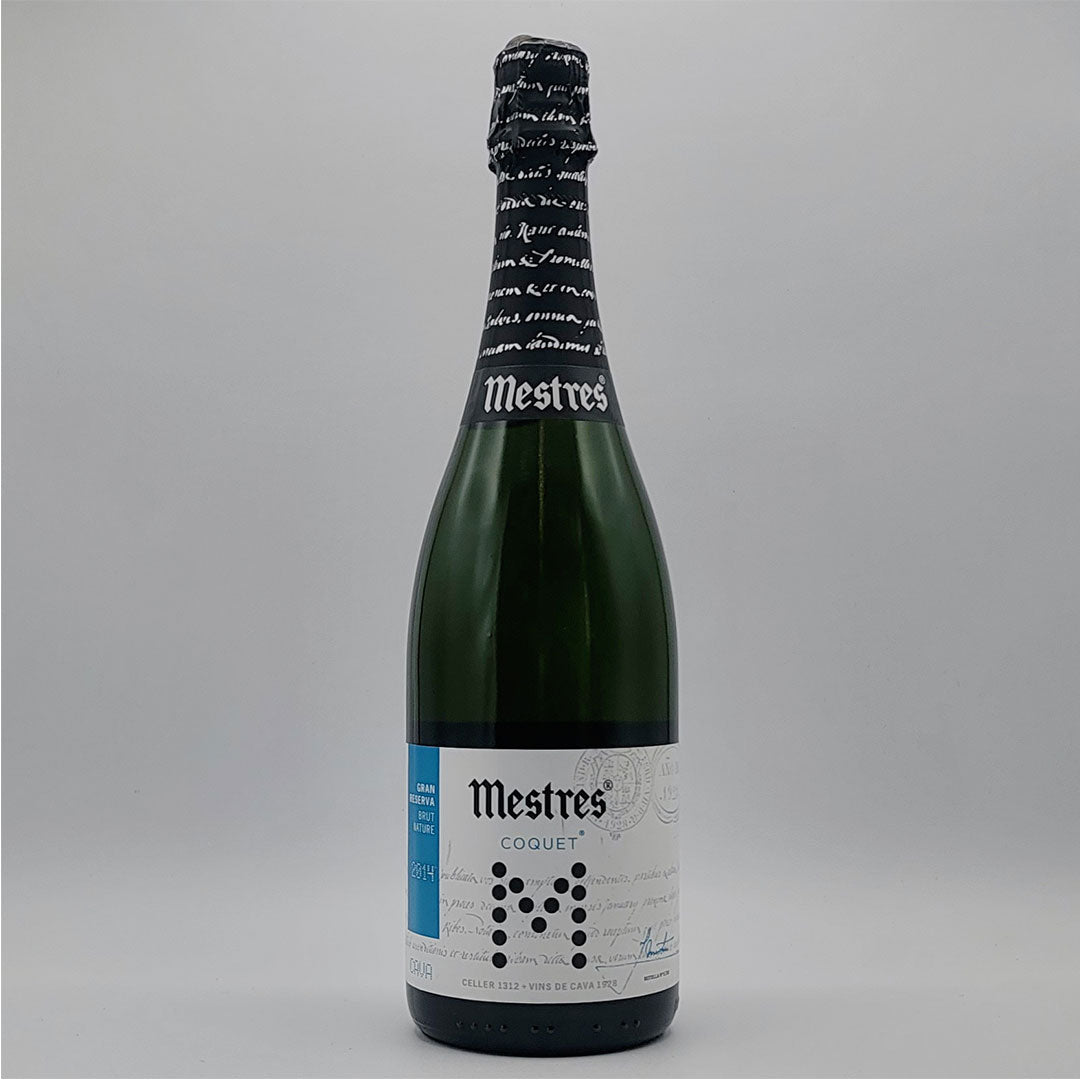 2014 MESTRES COQUET GRAN RESERVA BRUT NATURE, CAVA SPAIN-Happy Wine Calle Ocho