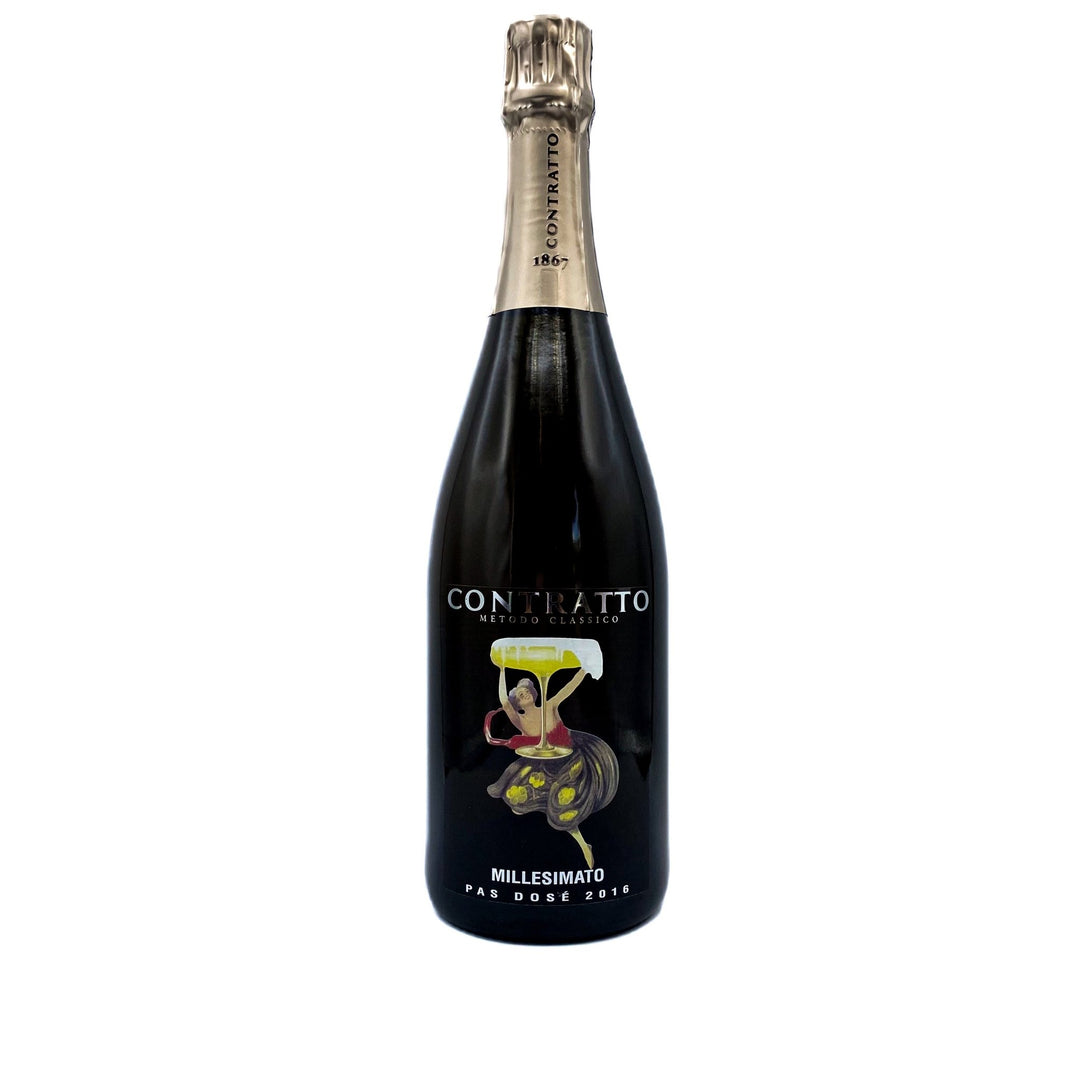 2016 CONTRATTO PAS DOCE MILLESIMATO METODO CLASSICO, ALTA LUNGA DOCG ITALY-Happy Wine Calle Ocho