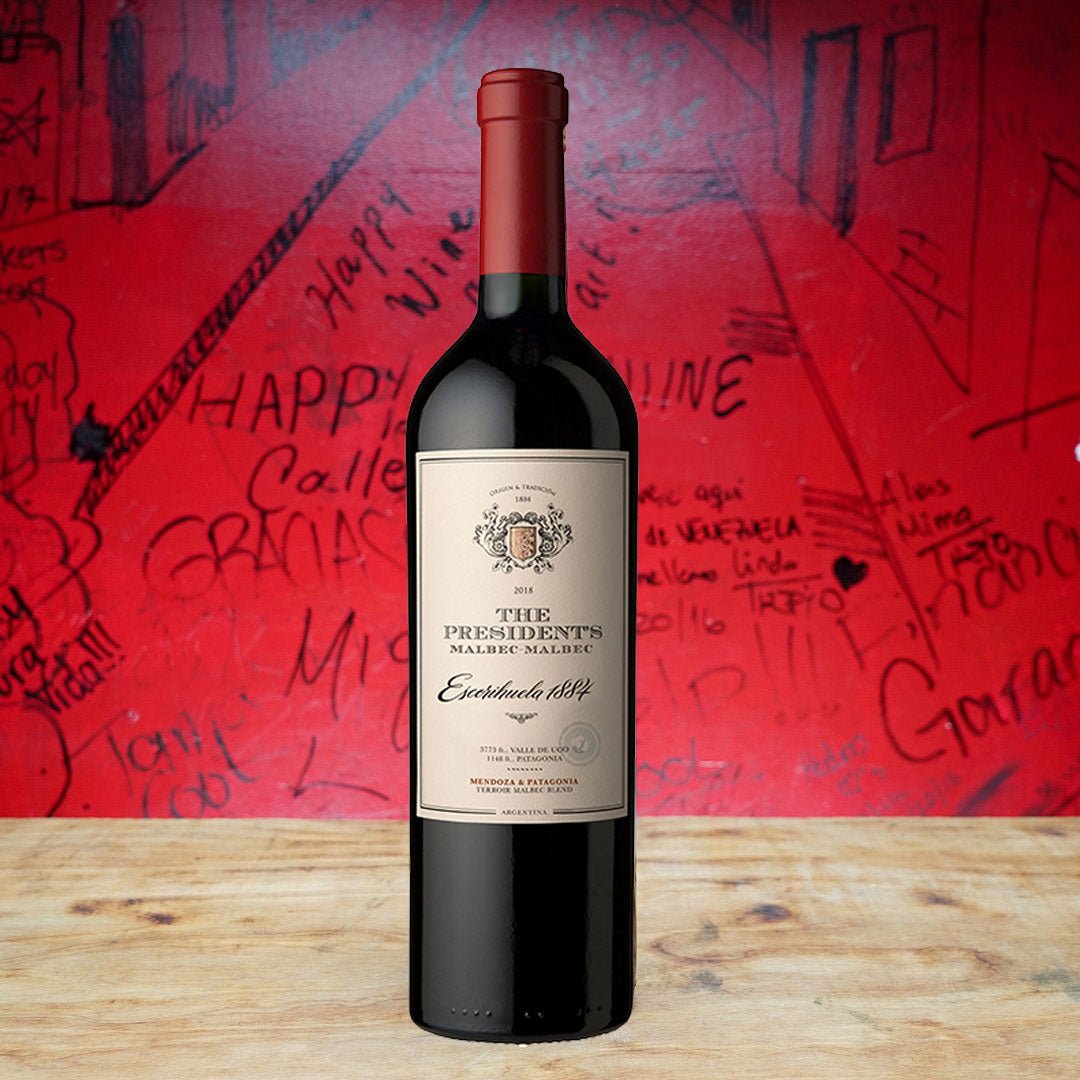 2019 THE PRESIDENT'S MALBEC-MALBEC ESCORIHUELA, MENDOZA ARGENTINA-Happy Wine Calle Ocho