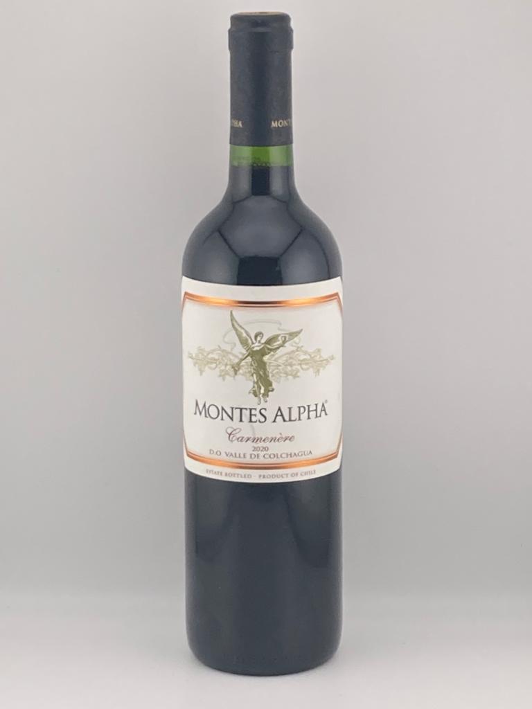 2020 MONTES ALPHA CARMENERE, DO VALLE DE COLCHAGUA CHILE-Happy Wine Calle Ocho