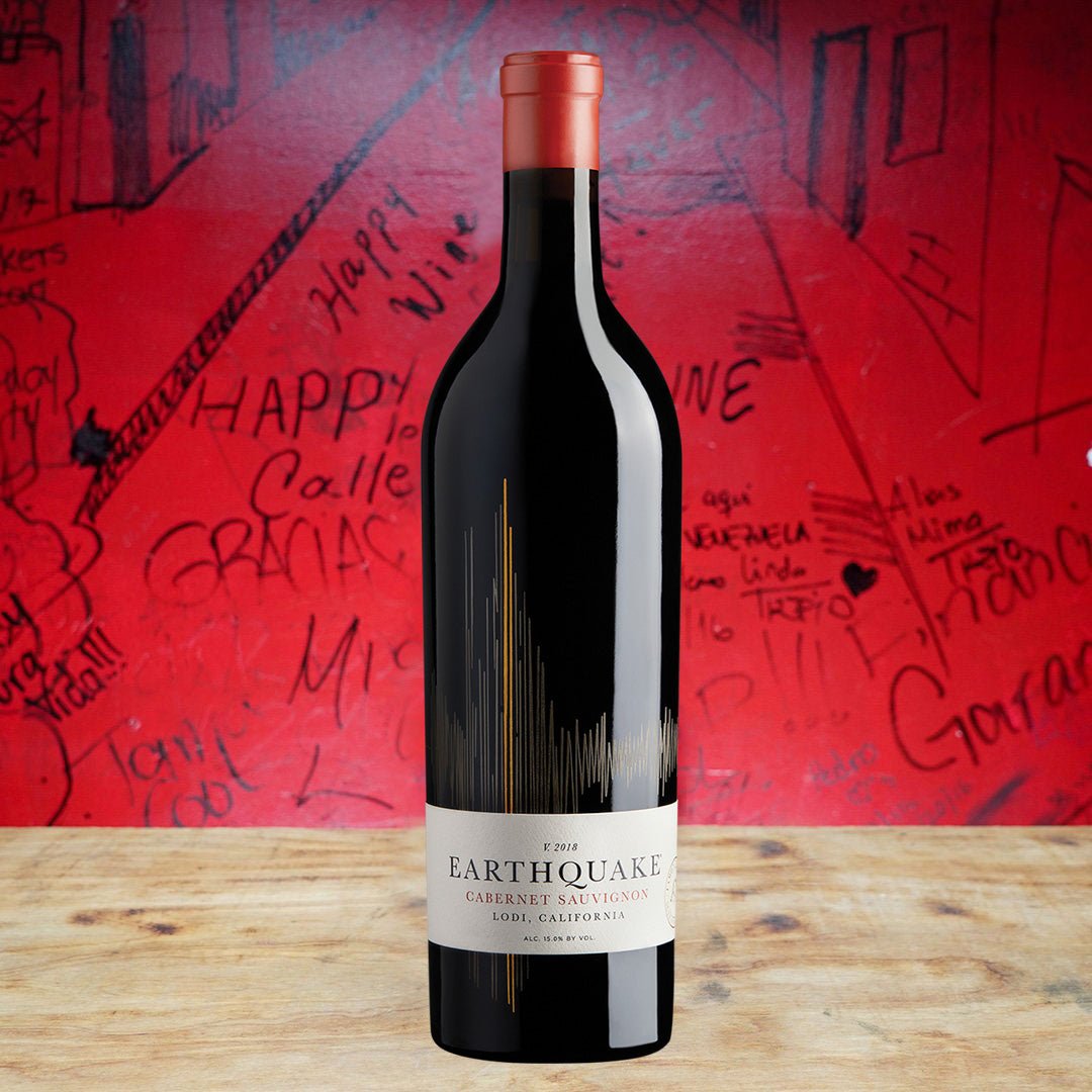 2021 EARTHQUAKE CABERNET SAUVIGNON BY MICHAELDAVID WINERY, LODI CALIFORNIA-Happy Wine Calle Ocho