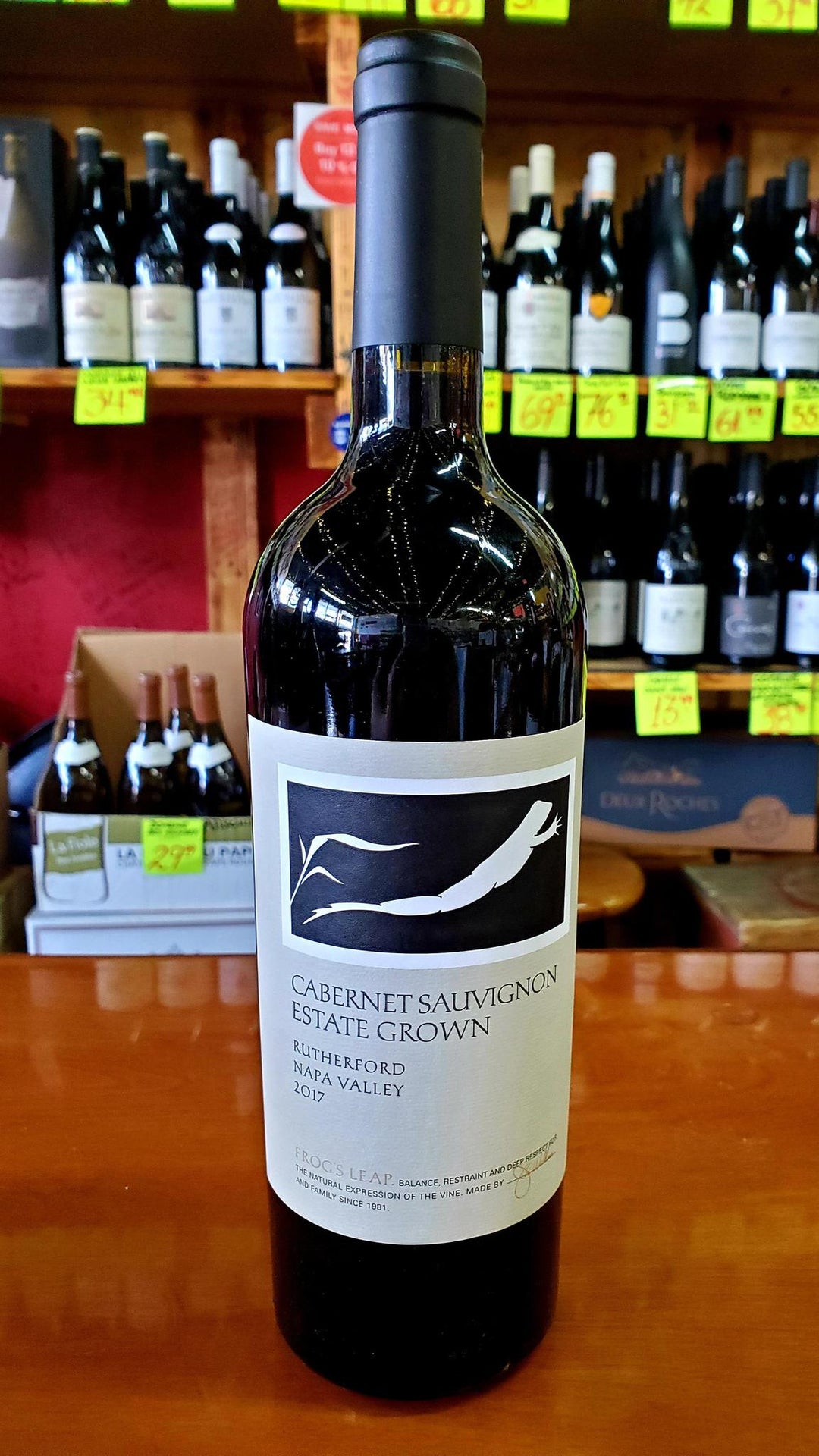 2017 FROG'S LEAP ESTATE GROWN CABERNET SAUVIGNON, NAPA VALLEY CALIFORNIA-Happy Wine Calle Ocho