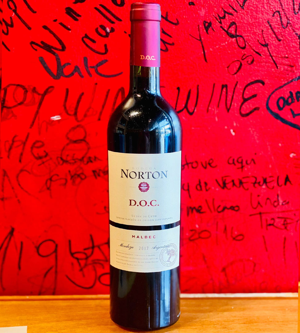 2017 NORTON DOC MALBEC, LUJAN DEL CUYO MENDOZA ARGENTINA-Happy Wine Calle Ocho