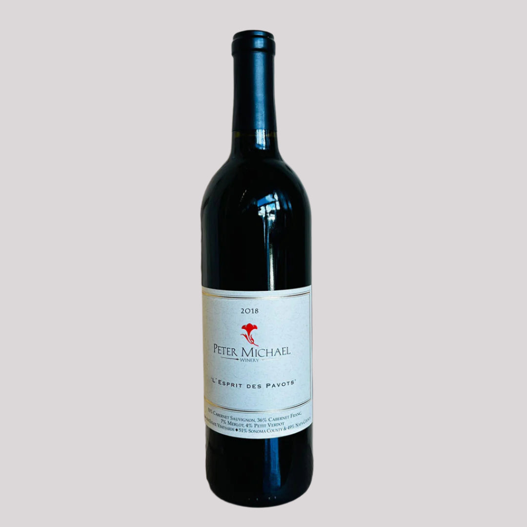 2018 PETER MICHAEL WINERY L'ESPRIT DES PAVOTS SONOMA COUNTY-Happy Wine Calle Ocho