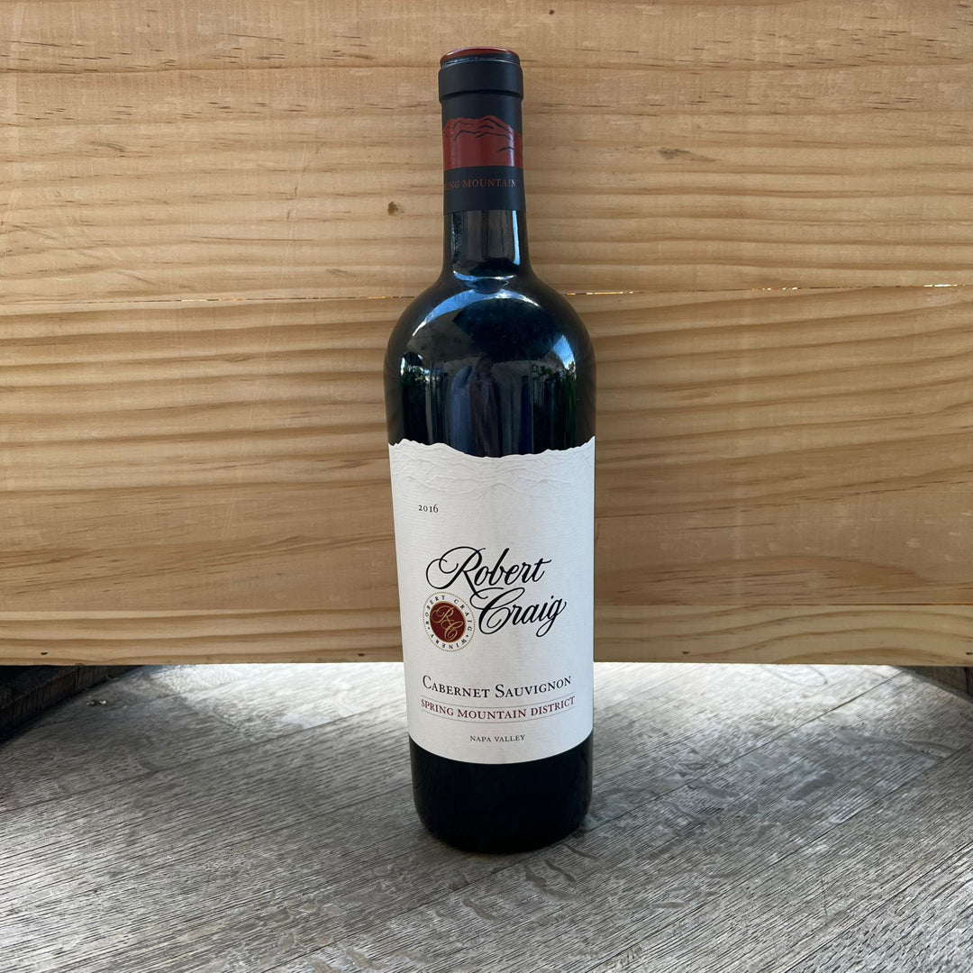 2016 ROBERT CRAIG CABERNET SAUVIGNON SPRING MOUNTAIN DISTRICT NAPA VALLEY CALIFORNIA-Happy Wine Calle Ocho