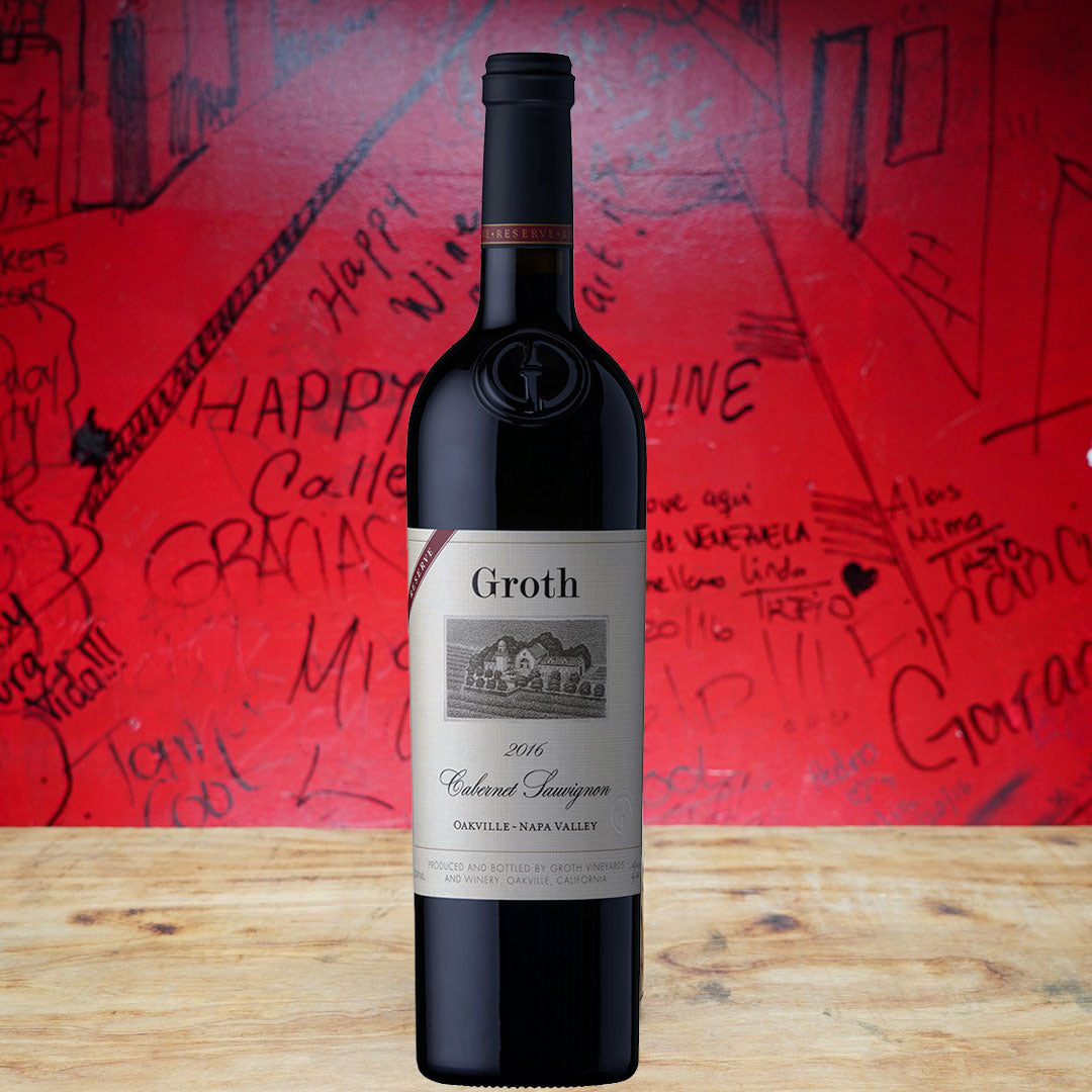 2016 GROTH RESERVE CABERNET SAUVIGNON, OAKVILLE-NAPA VALLEY CALIFORNIA-Happy Wine Calle Ocho
