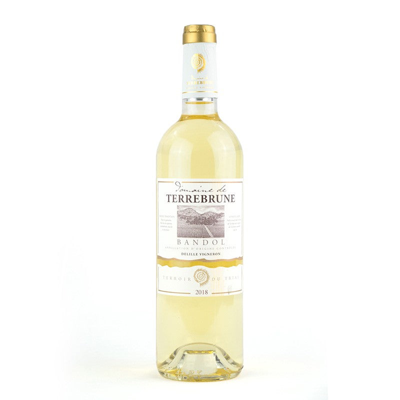 2019 DOMAINE DE TERREBRUNE BANDOL BLANC, PROVENCE FRANCE-Happy Wine Calle Ocho