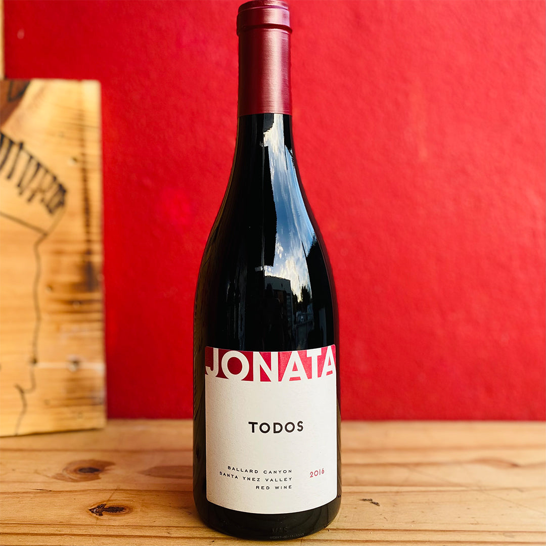 2016 JONATA TODOS RED BLEND, BALLARD CANYON SANTA YNEZ VALLEY CALIFORNIA-Happy Wine Calle Ocho