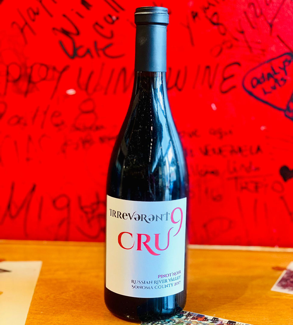 2017 CRU 9 "IRREVERENT" RUSSIAN RIVER , PINOT NOIR-Happy Wine Calle Ocho