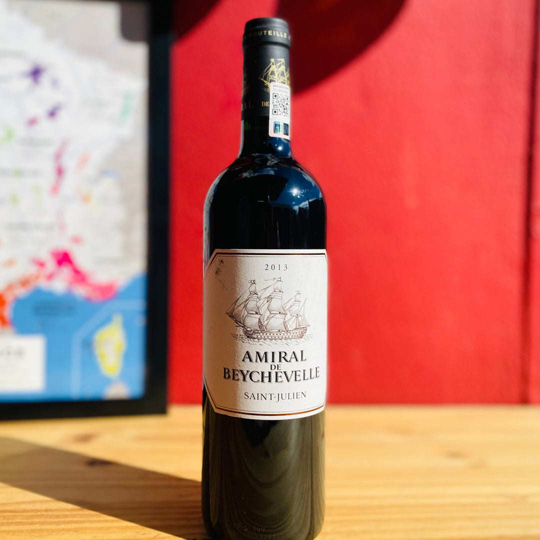 2013  CHATEAU BEYCHEVELLE "AMIRAL DE BEYCHEVELLE" SAINT- JULIEN BORDEAUX FRANCE-Happy Wine Calle Ocho