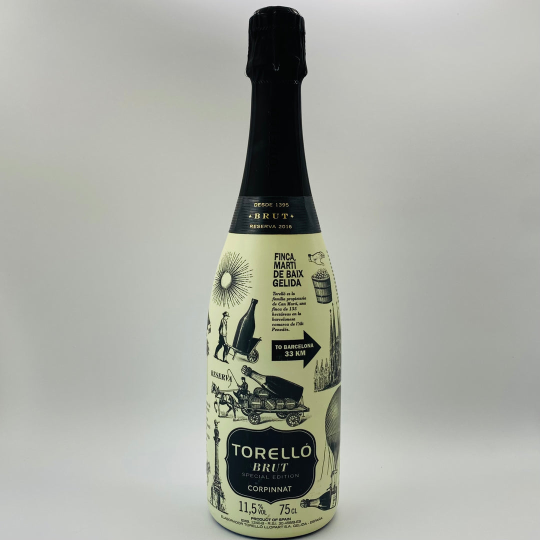 2016 TORELLO SPECIAL EDITION CORPINNAT CAVA, CATALONIA SPAIN-Happy Wine Calle Ocho