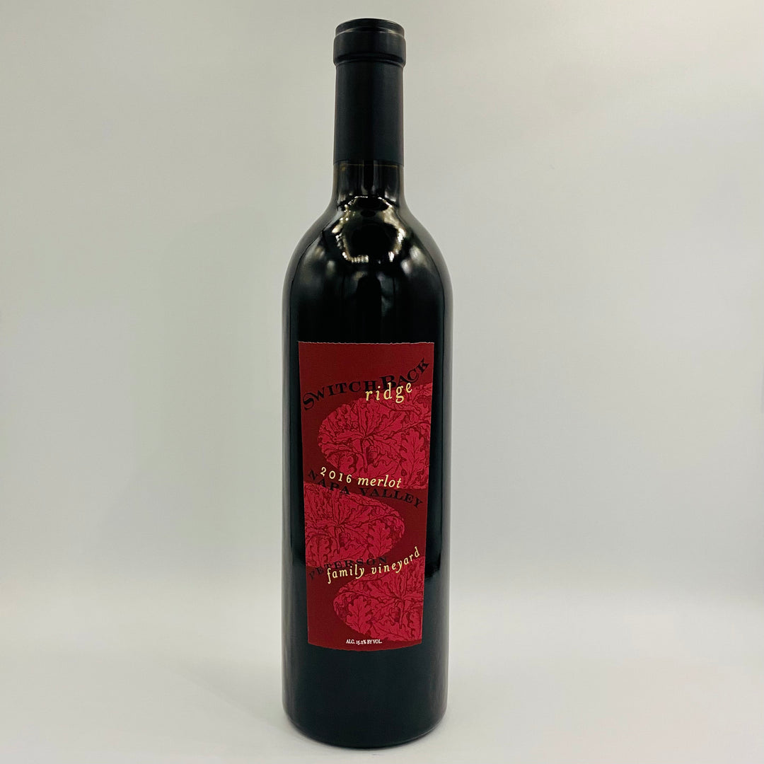 2016 SWITCHBACK RIDGE MERLOT PETERSON FAMILY, NAPA VALLEY CALIFORNIA-Happy Wine Calle Ocho